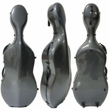 Cello Case 4/4 Full Size Carbon Fiber Cello Box Strong Light with wheel hard