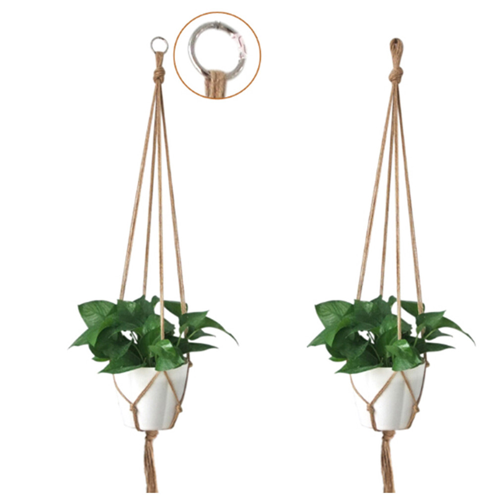 Pot holder macrame plant hanger hanging planter basket jute braided rope Eh^a
