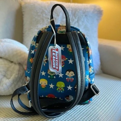 NWT Loungefly x Justice League Chibi Mini Backpack 72121l1.jpg main image 3
