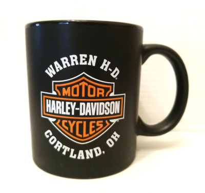 Harley Davidson Motorcycles Warren H-D Cortland, OH Coffee Mug Matte Black