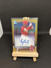 2025 Bowman Draft Chrome Ryan Mitchell AUTO Gold Mojo Refractor /50 Cardinals