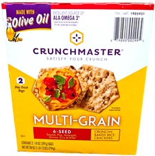 Crunchmaster Multi-grain 6 Seed Crackers 2x14 Ounce Box EXP 05/2026