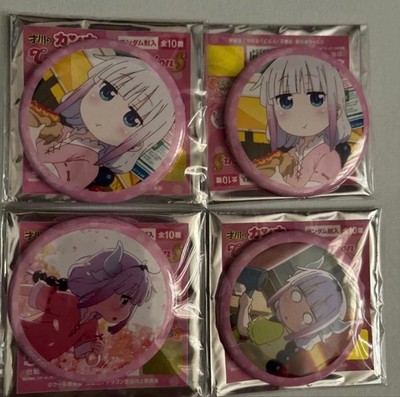 Miss Kobayashi's Dragon Maid Kanna Saikawa Can Badge Set of 4 Items