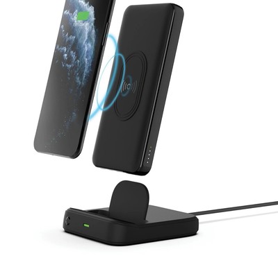 Wireless Power Bank and Charging Dock for Samsung  IPhone  Universal 10,000 mah