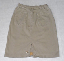 Vintage Skirt Levis Bend Over Size 10 90s Sandy Beige Cotton Comfort Fit