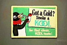 FABULOUS VINTAGE STYLED KOOL CIGARETTES EMBROIDERED IRON-ON PATCH...