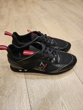 EA7 Emporio Armani Black/Red Evolution Lace-Up Racer Trainers RRP £200 - UK 6