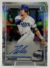 Niko Hulsizer 2020 Bowman Chrome RC Rookie 1st Auto 497/499 Refractor