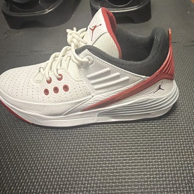 Jordan Air Jordan Max Aura 5 Sneaker White/Red/Black Leather Men DZ4353-101