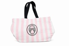NUEVO Bolso de Playa Victoria's Secret Rosa y Blanco con Alas de Ángel