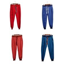 Lot of 4 Figs Zamora Jogger Scrub Pants XS Petite XS/P red coral blue teal