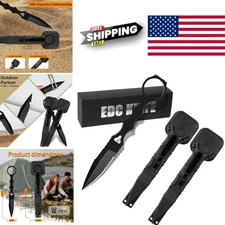 Lightweight Fixed Blade Knife with Leather Backing Ideal for Outdoor Adventures