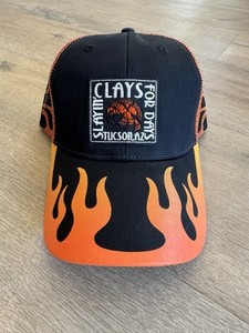 Clays Shooting Hat Sporting Clays Trapshooting Hat OttoMesh Back Trucker Flame
