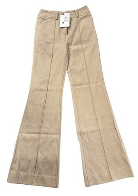NEW LVIR LA Project Womens Ribbed Flared Trousers Pants Size Small S NWT $315