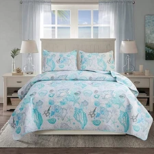 Quilt Set King Size Beach Quilt Set Bedding Summer Lightweight Quilt Bedspread 