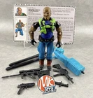 💥1993 GI JOE 3.75” - ROADBLOCK (V5 / S12) w/ ACCESSORIES & FILECARD