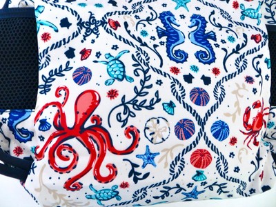 ❤️VERA BRADLEY Navy w/Adjustable Straps Sea Turtles Pattern Tote/Backpack16x13.5 Sea Turtles – Vera Bradley Outlet Store main image 4