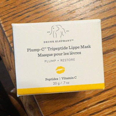 Drunk Elephant Plump-C Lip Mask, Plumping Peptides + Vitamin C, 0.7 oz