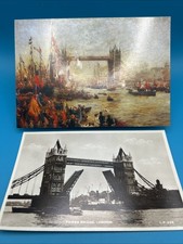 2 Vintage Poscards Of TOWER BRIDGE, London