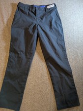 Men's Navy Cintas Comfort Flex Work Uniform Pants Size 34x32