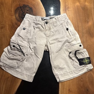 Stone Island Junior Shorts Cremefarben Jungen Gr. 128