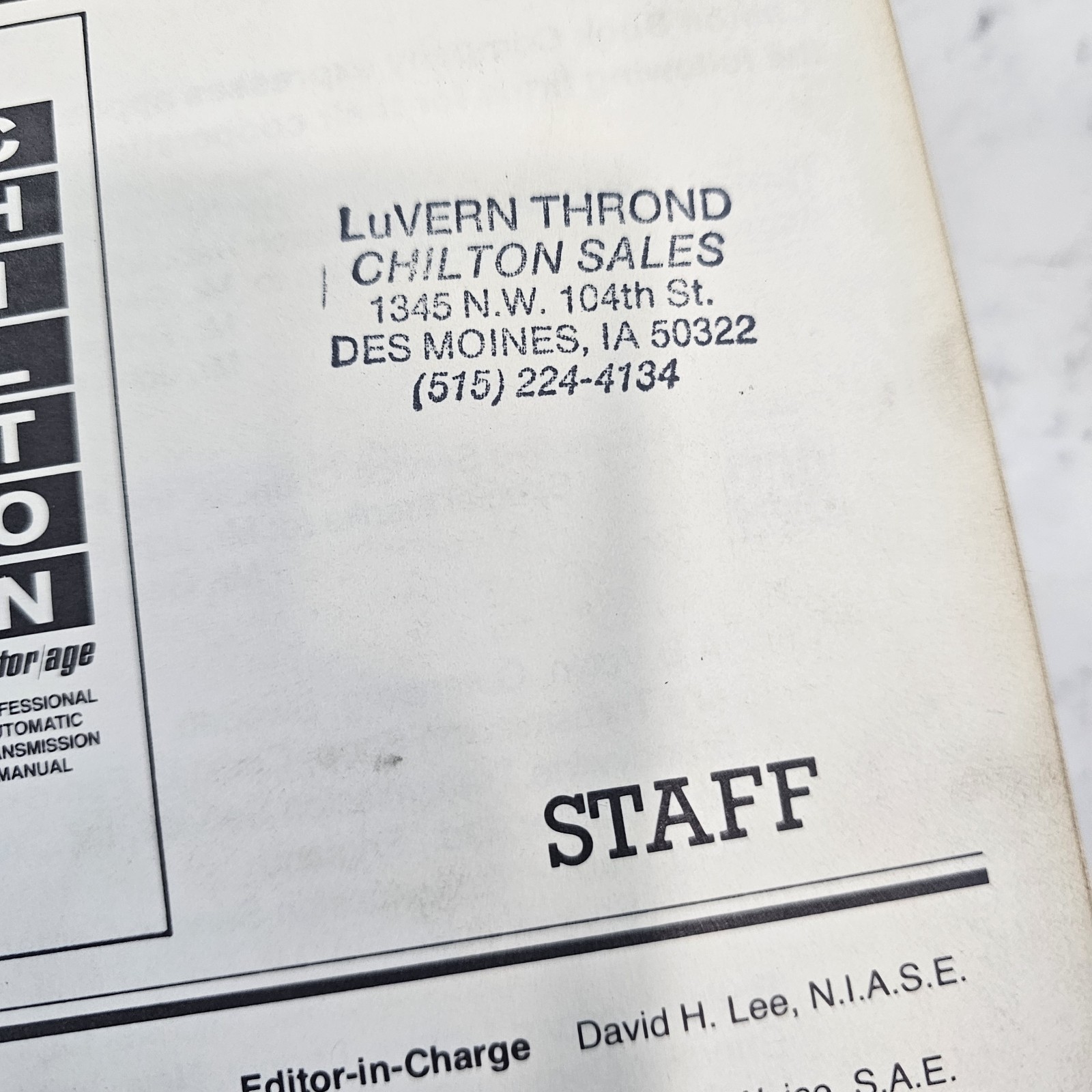 Chiltons Automatic Transmission Repair Manual #6927 US & Import Cars Vans Trucks thumbnail 8