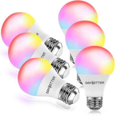 Smart Light Bulbs, RGBCW Wi-Fi Color Changing Led Bulbs Compatible with Alexa &