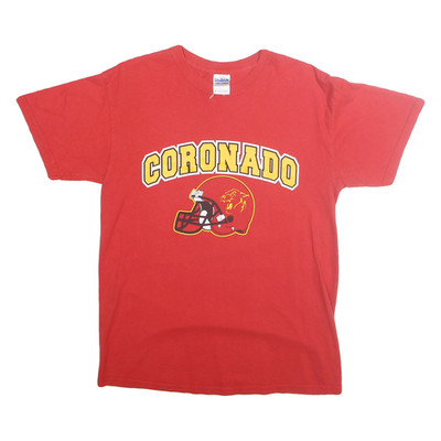GILDEN Herren T-Shirt Rot Coronado Grafik M Kurzarm Rundhals
