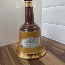 Authentic Vintage Bells Whisky Decanter Empty Bottle with Cork, Collectors Item