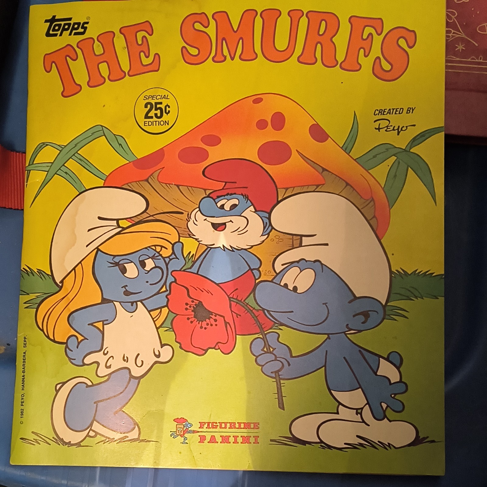Panini The Smurfs Sticker Album Special Edition 1982 Empty