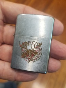 vintage 1970 Royal Order of Moose Lodge Zippo Cigarette Lighter