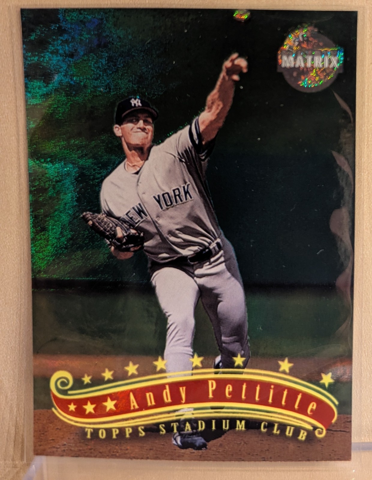 1997 Topps Stadium Club MATRIX #46 Andy Pettitte Yankess RARE PARALLEL