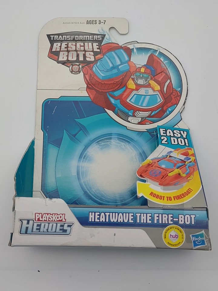 Transformers Rescue Bots Heatwave The Fire-Bot Boat 5" Figure With Packaging - Image 4 of 4