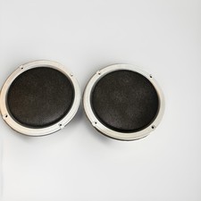 Car Speaker Covers 2 Pack Silver Edge Black Mesh Grille 185mm Outer 140mm Inner