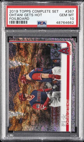Ohtani Gets Hot [Foilboard] #367 2019 Topps Complete Set card