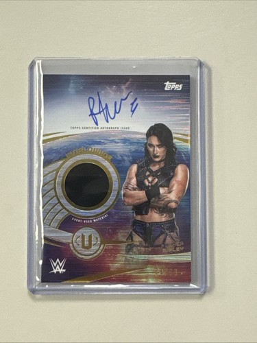 2025 Topps WWE Universe Rhea Ripley Relic Auto /99 