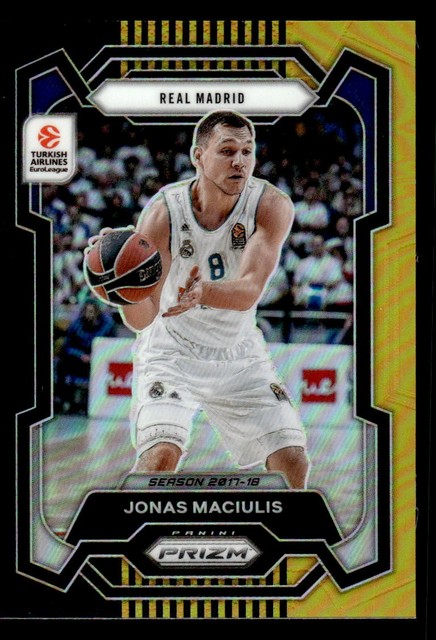 Jonas Maciulis 2023-24 Panini Prizm EuroLeague #194 Black Gold #5/5