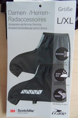 3M SCOTCHLITE FAHRRAD GAMASCHEN ÜBERSCHUHE L/XL WIND-/WASSERDICHT REFLEKTIEREND