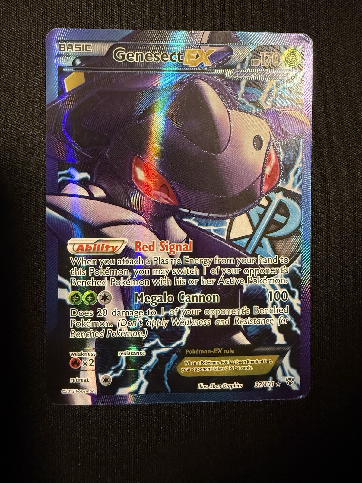 Genesect EX 97/101 - Full Art - Black & White: Plasma Blast - DMG
