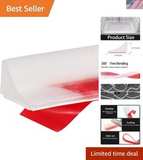 Collapsible Shower Threshold Water Dam - Self-Adhesive Silicone Barrier 39"