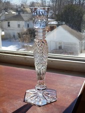 Waterford Crystal Bethany 10" Tall Single Light Candlestick - Made in Ireland