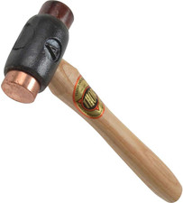 Rawhide Copper Hammer Dual Head Heavy Duty Mallet Metalworking Striking Tool