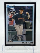 2010 Bowman - Prospects Craig Clark 1st Bowman Black (RC) Giants Baseball