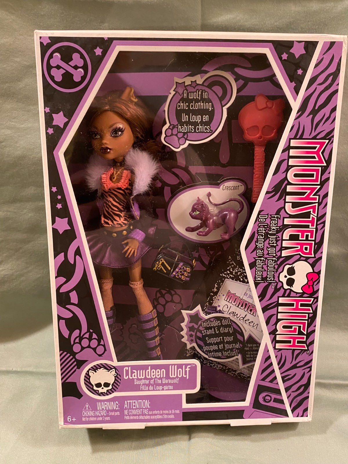 New Monster High Clawdeen Wolf Doll  FIRST WAVE 2009 NIB