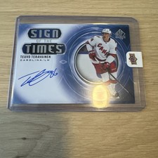 2020-21 UD SP Authentic Hockey Sign Of The Times Teuvo Teravainen