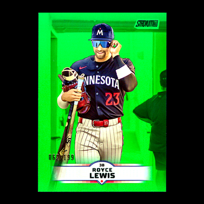 #ad #ad 2025 Topps Stadium Club Royce Lewis Green Foil #113 Minnesota Twins 199 $4.99