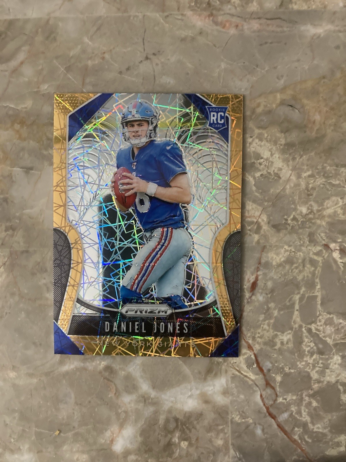 2019 Panini Prizm Daniel Jones Rookie RC Orange Lazer NY Giants