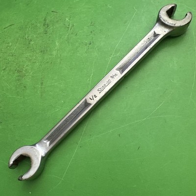 Vintage Snap-On USA SAE 1/2'' x 9/16'' Dual Head Flare Nut Line Wrench RXH1618S