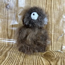 Handmade Alpaca Fur Teddy Bear Plush brown Soft Natural Plush 6