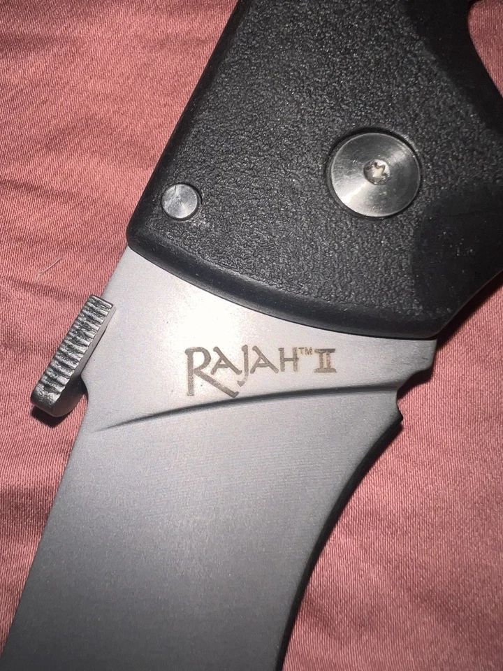 Cuchillo Plegable Cold Steel Rajah 2 6" Lavado a Piedra AUS-10A Hoja de Acero Mango Griv-Ex Foto 2 de 4
